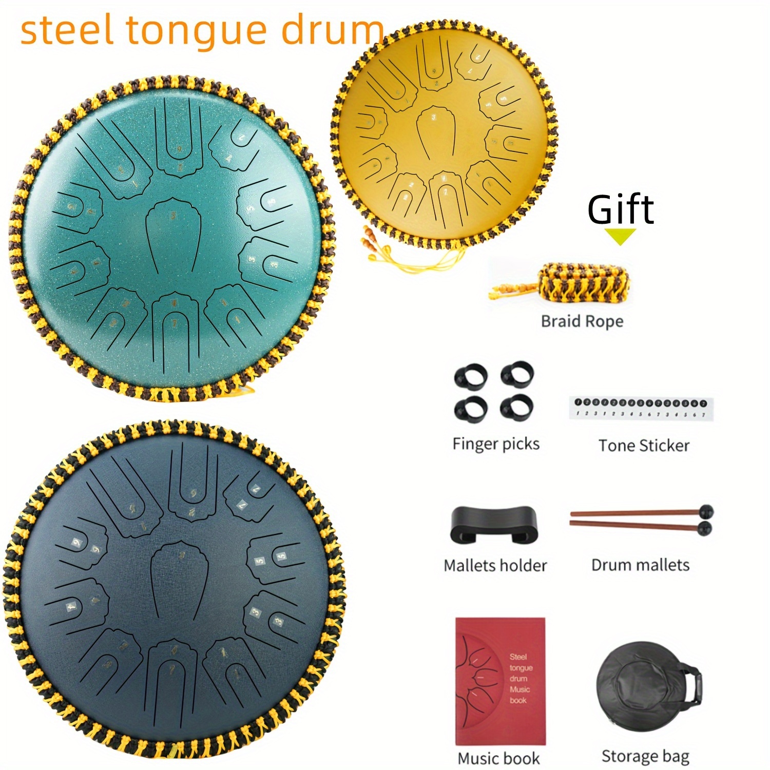 Tambour De Langue En Acier Tambour De Réservoir à Languette En Acier