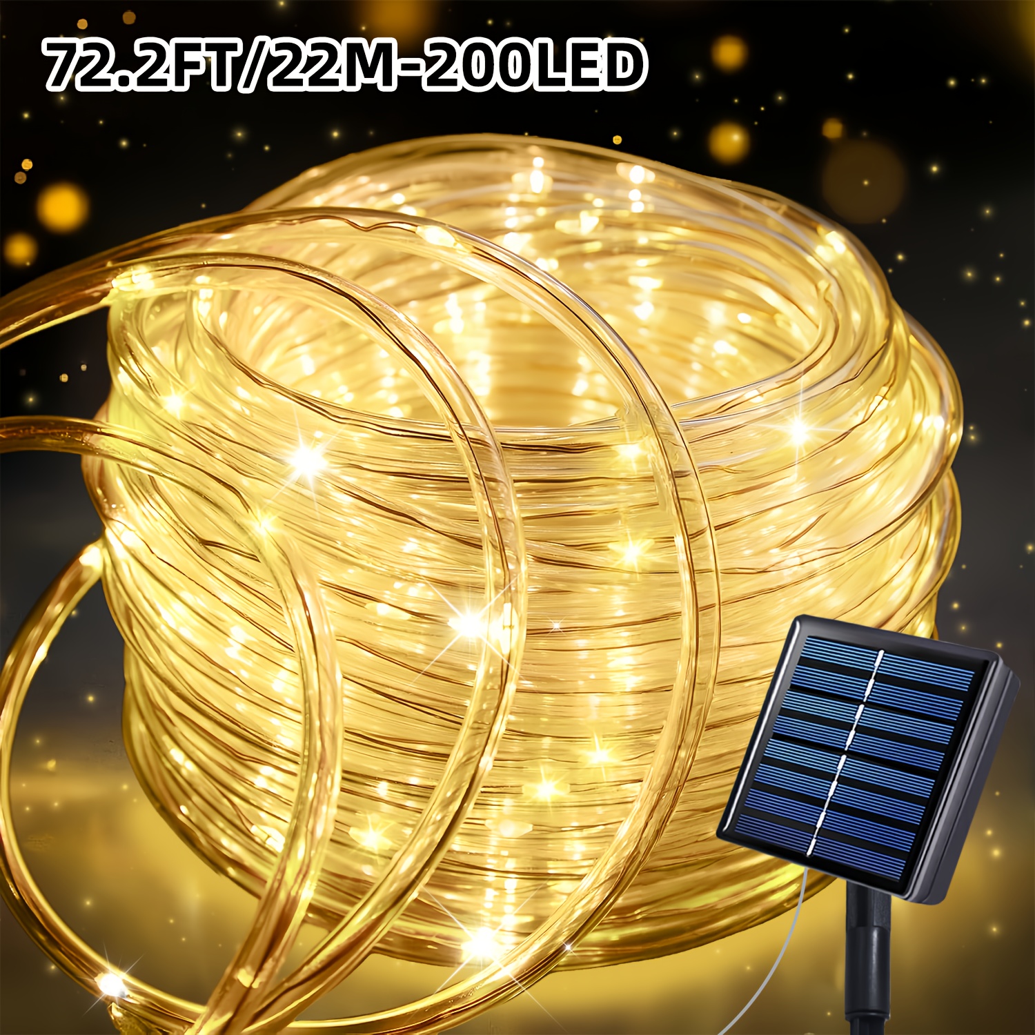 1 pack led solar garden hose lights with 8     outdoor indoor lights with remote control solar powered 300 200 100 50 led for pool party wedding christmas fence solar lights outdoor solar lights for outside