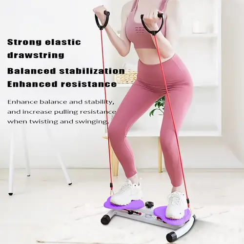 exercise twist plate twist waist plate aerobic waist twist plate with circular belt waist trainer pink and purple 20 87 inches valentines day gift