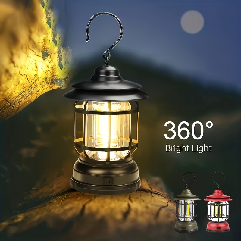 Outdoor Camping Lamp Lantern Windproof Gas Candle Lamp