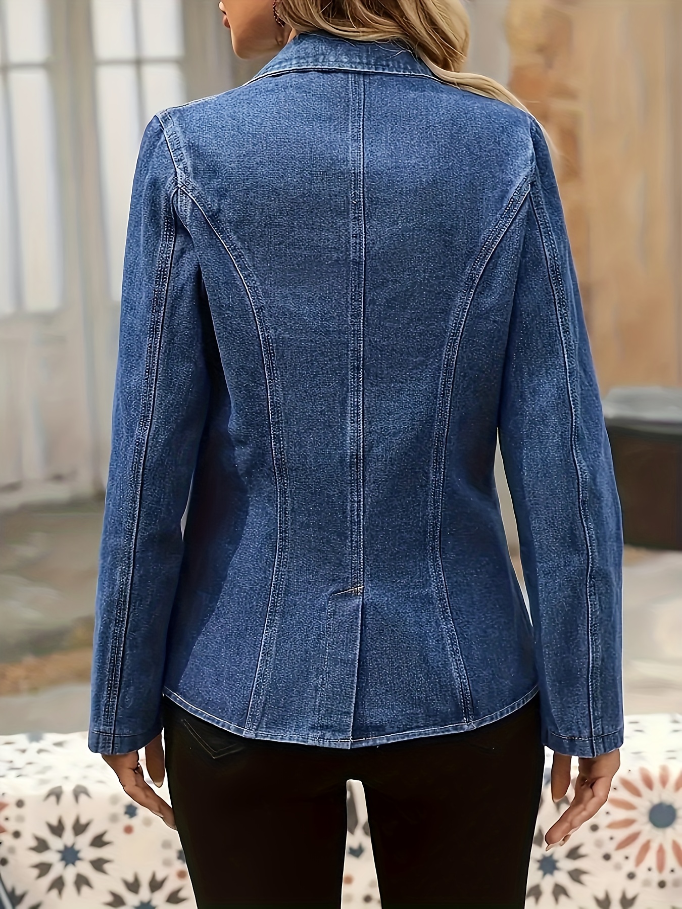 25aw womens plus size denim jacket basic Temu Canada