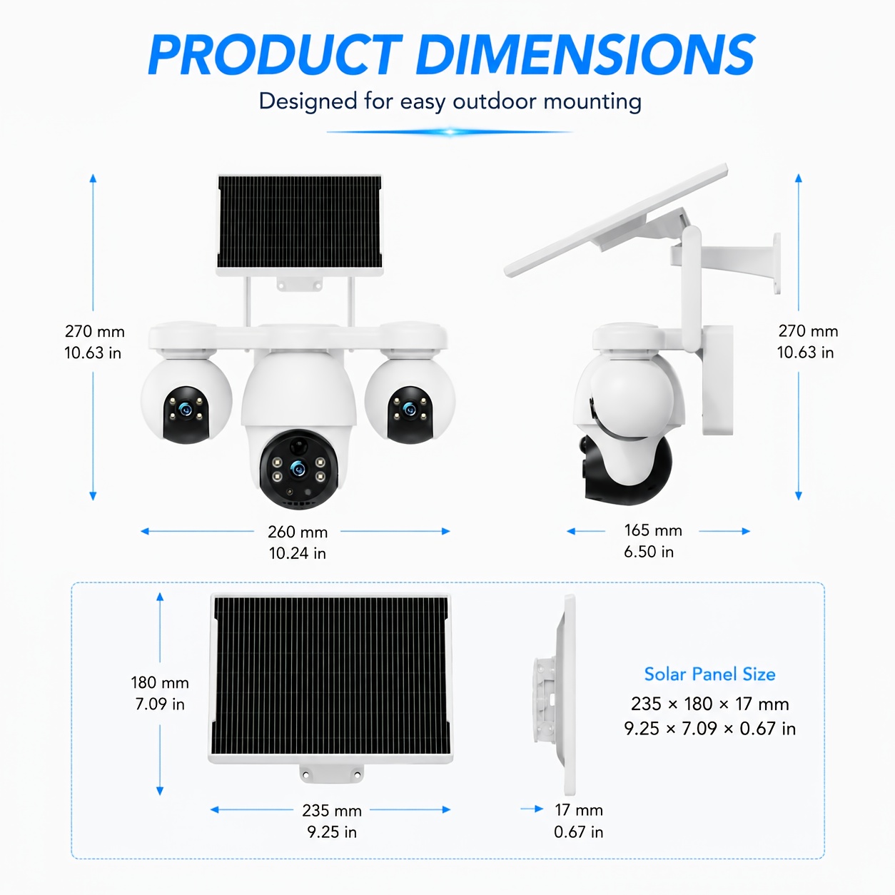 Caméra WI-FI 360° à trois objectifs – Image 2
