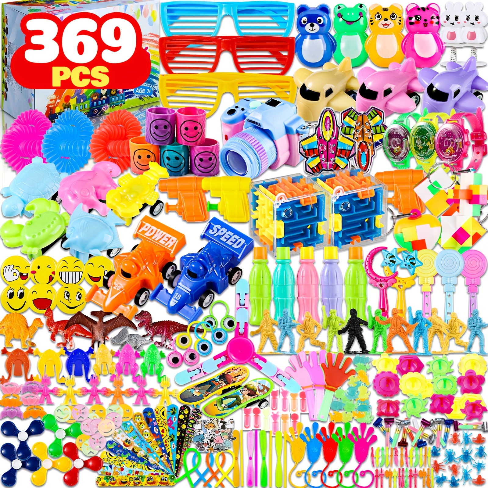 

369pcs For Kids 4-8 8-12, Box Prizes , Bag/ Stuffers For , Fillers, Autism Christmas