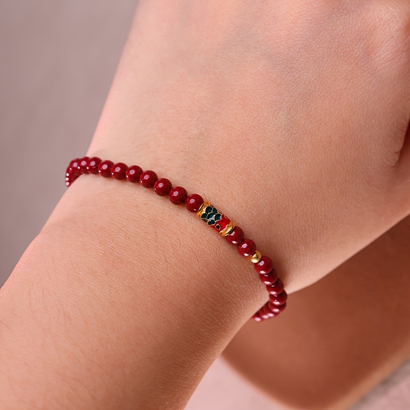 Women's Fashion Cinnabar Bracelet in Gift Box