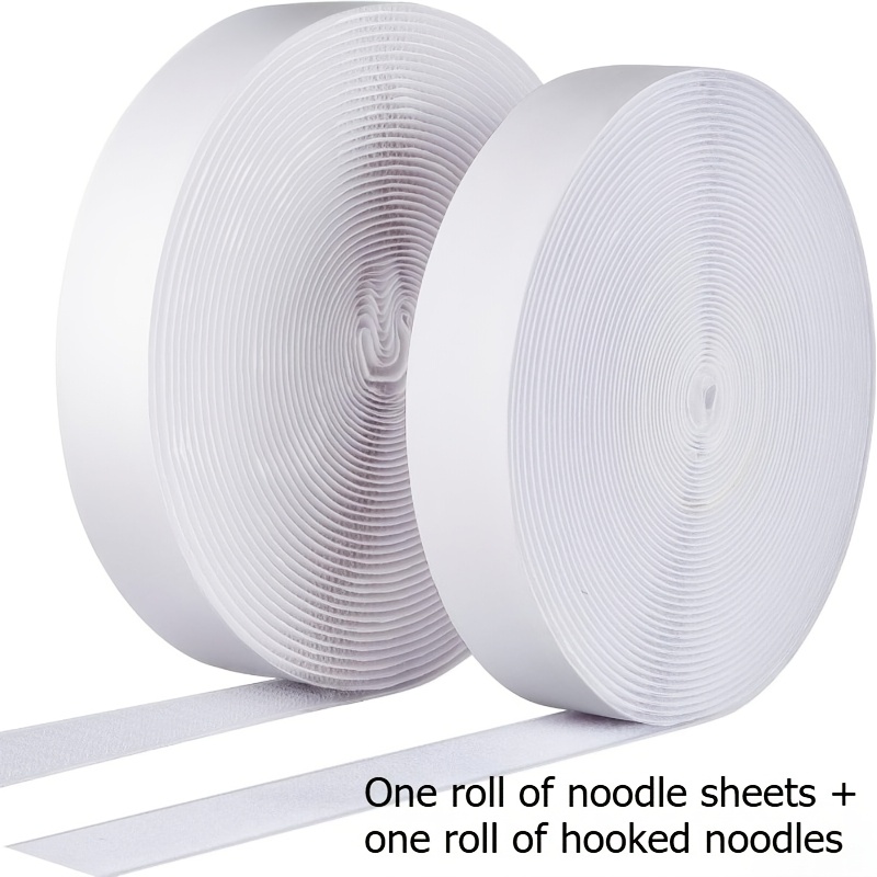 TEMU A Set Of 2cm*10m Tape. (hook Side 393.7inch*loop Side 393.7inch, Total 787.4inch) -- Adhesive Fixing Mounting Strip, Heavy-duty Adhesive Fixing
