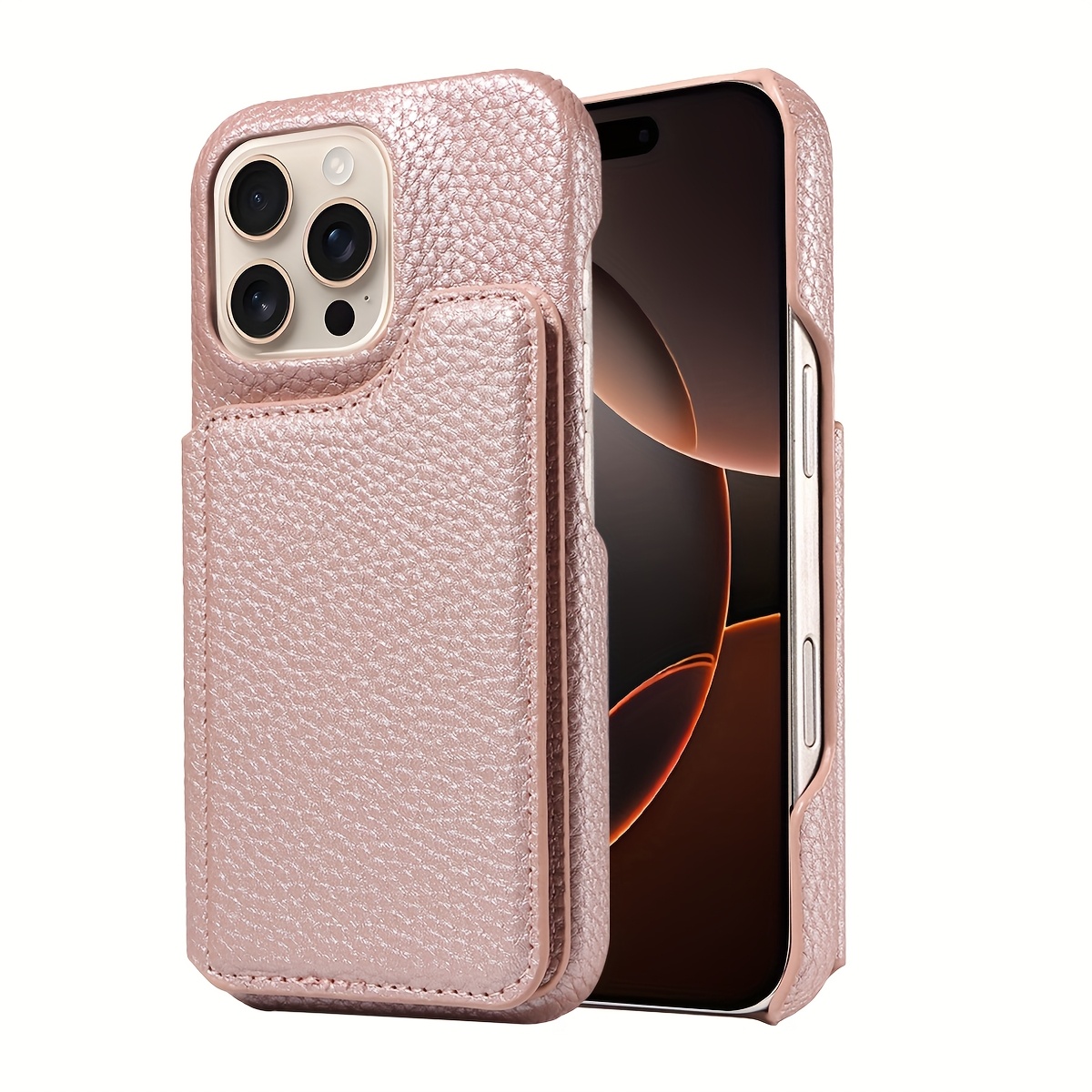 TEMU Phone Case: For A56/a54/a53/a52/a26/a16/s25 Protective Case With Portable Card Holder Slot, Synthetic Leather Phone Case With Magnetic Clasp,