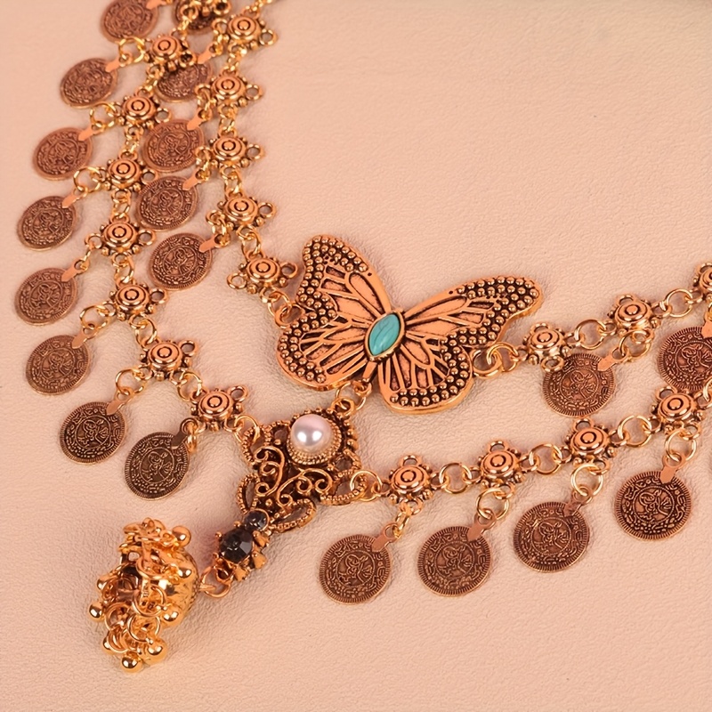 Boho-Chic Vintage Tassel Coin Belly Dance Waist Chain