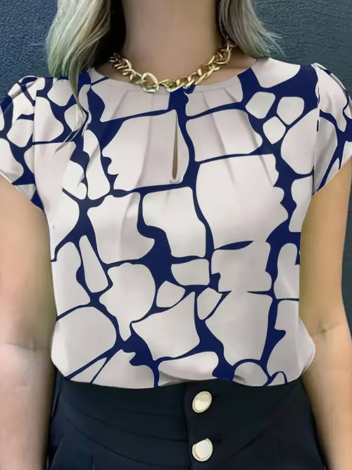 an elegant stone patterned shirt a comfortable blouse for women