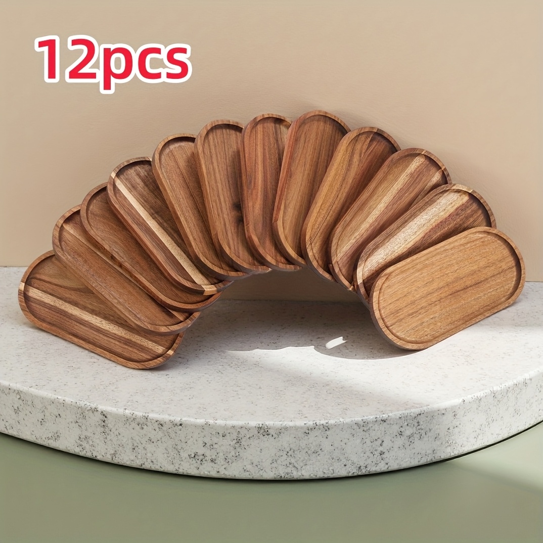5pcs unbreakable serving plate, reusable round plastic