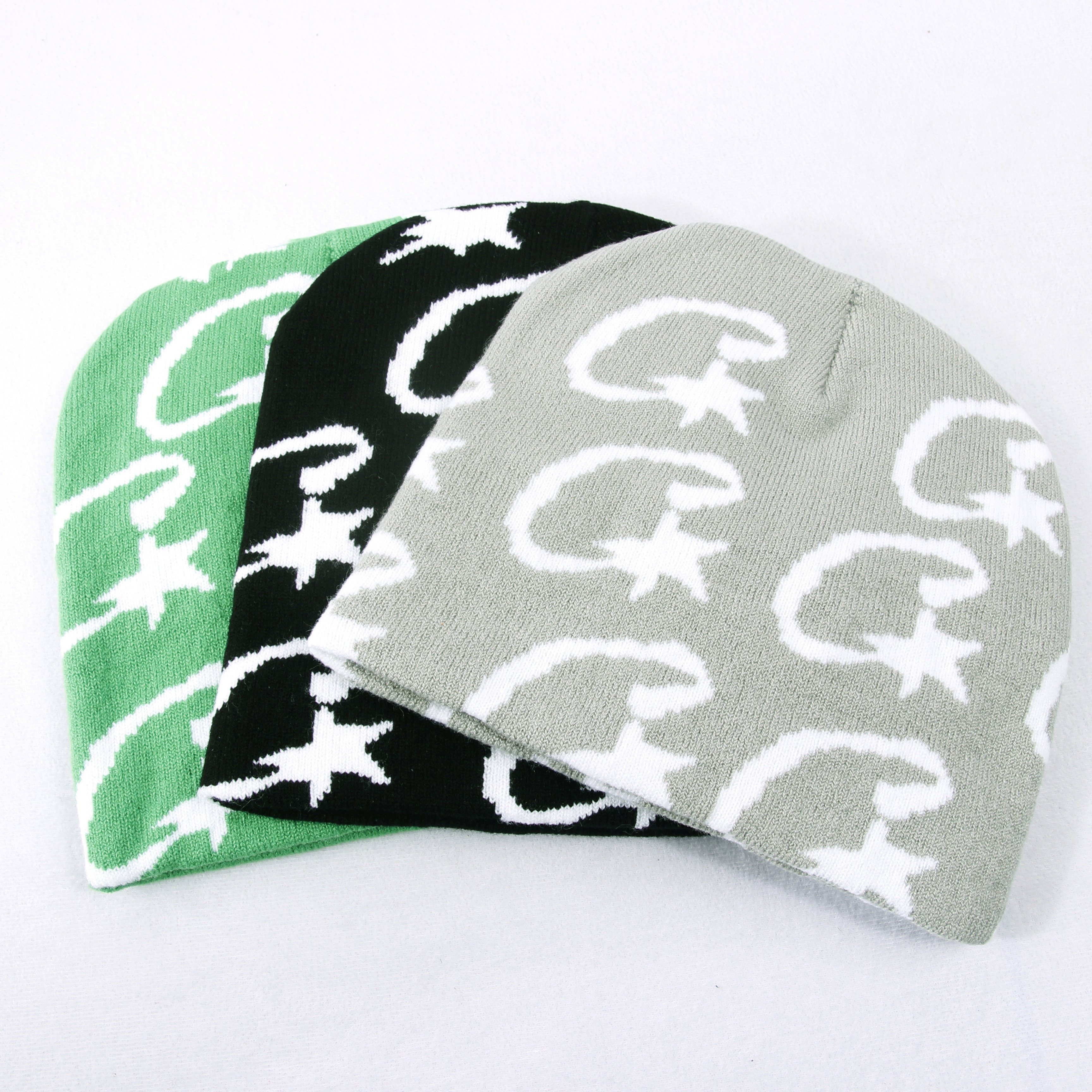 

Knit Beanie Hats For Men And Women - Acrylic Stretchy Skull Caps With Breathable Fabric, Hand Washable, Unique Random Tie-dye Pattern, Warm Knitted Headwear