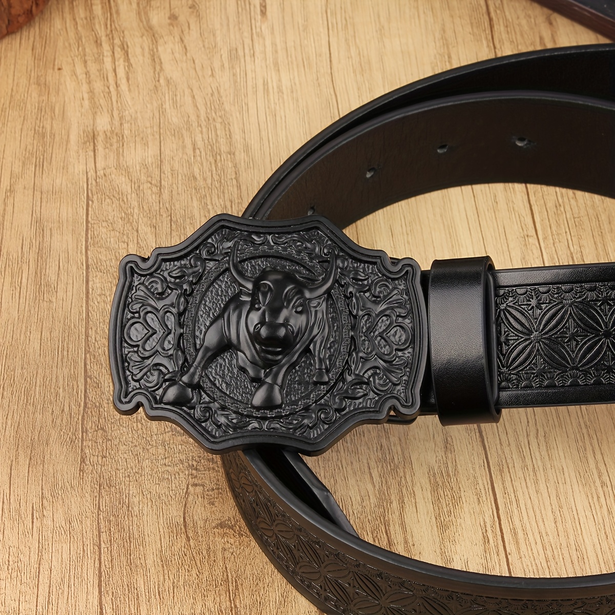 Retro Pattern Wide Waist Belt with Alloy Buckle