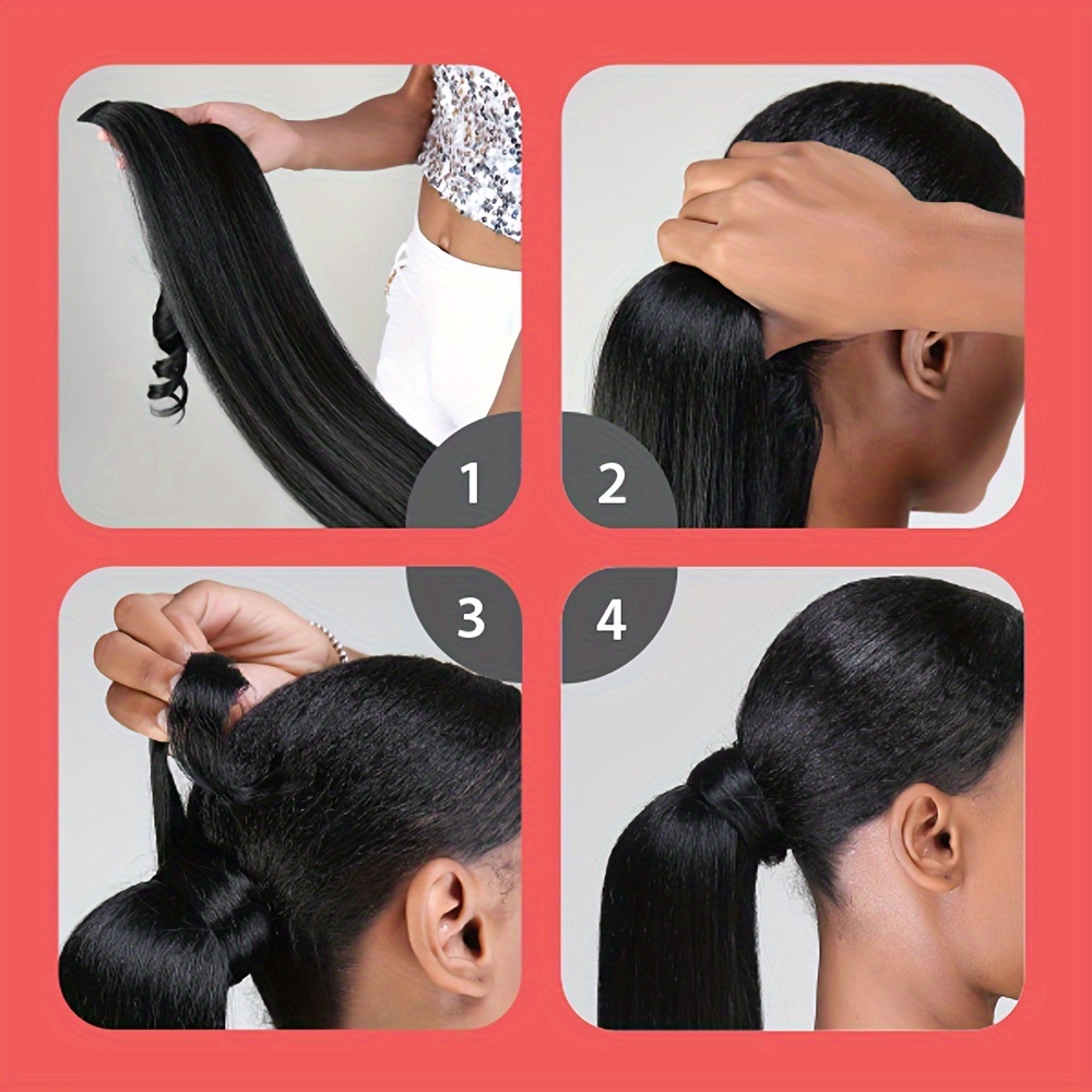   handcrafted twist braid ponytail extension versatile fishbone style for women   around design details 4