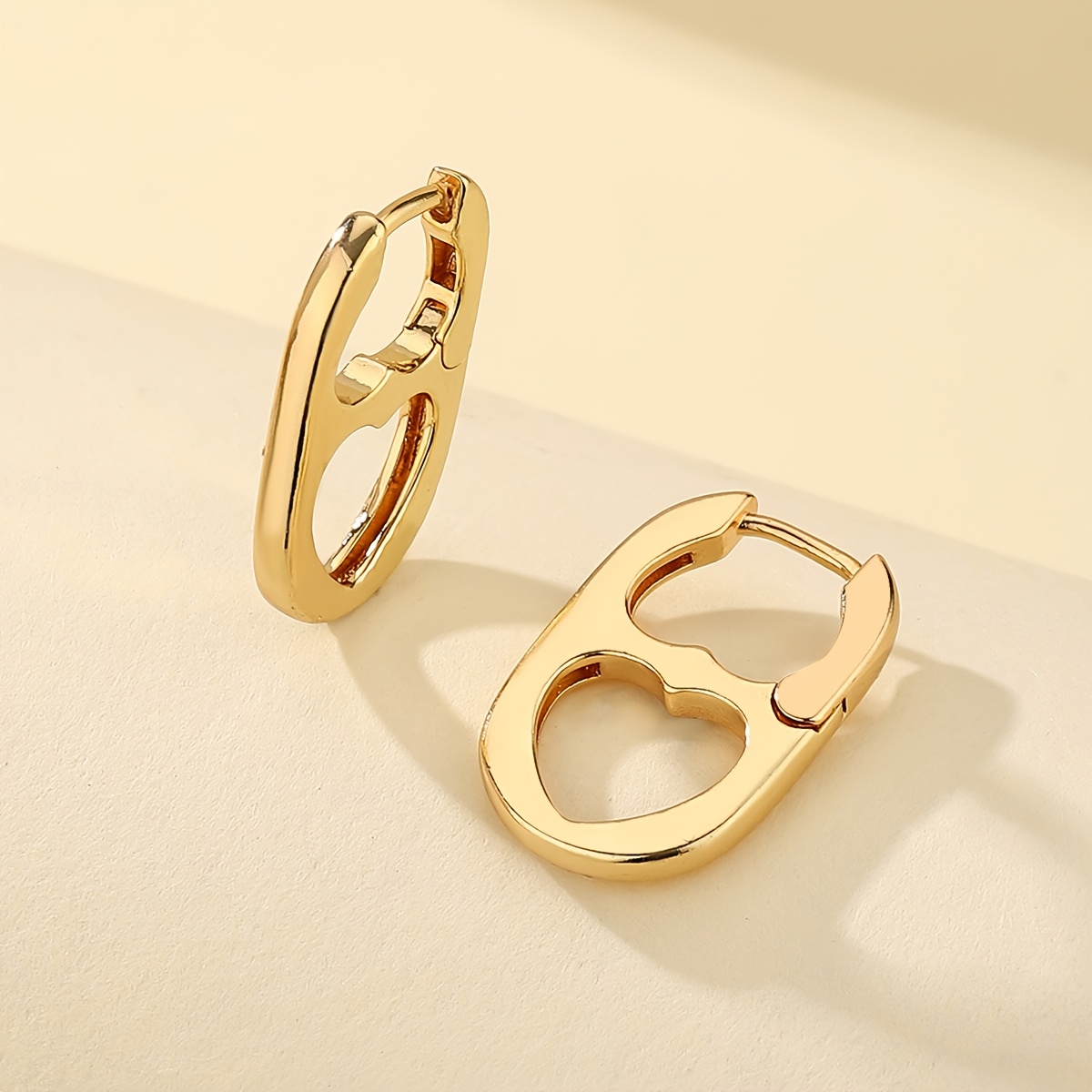 TEMU 1 Pair Of Personalized Earrings, Style Ear Hooks Ear , Suitable For Women' Matching