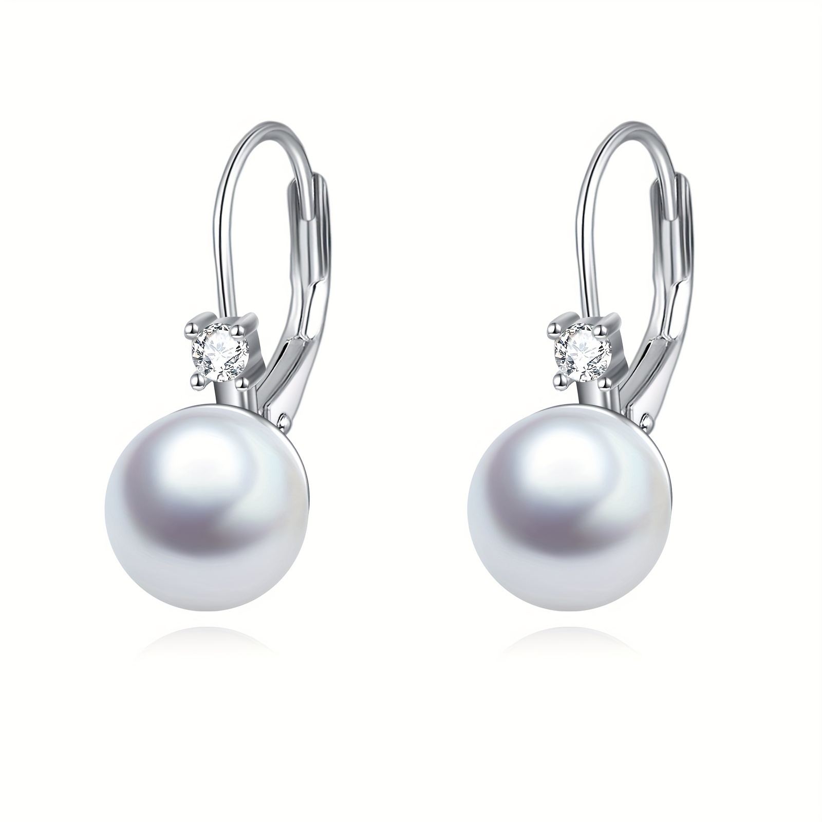 925 sterling   earrings for women drop earrings pearl jewelry gifts Product details 3