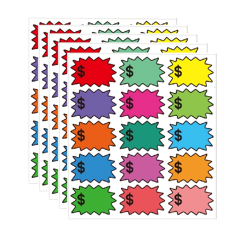 TEMU 75 Blank Write-on Price Tag Stickers, Size 3*1.96 Inches, Free Price Filling, Very Suitable For Stores, Promotions, And User-friendly Purchasing