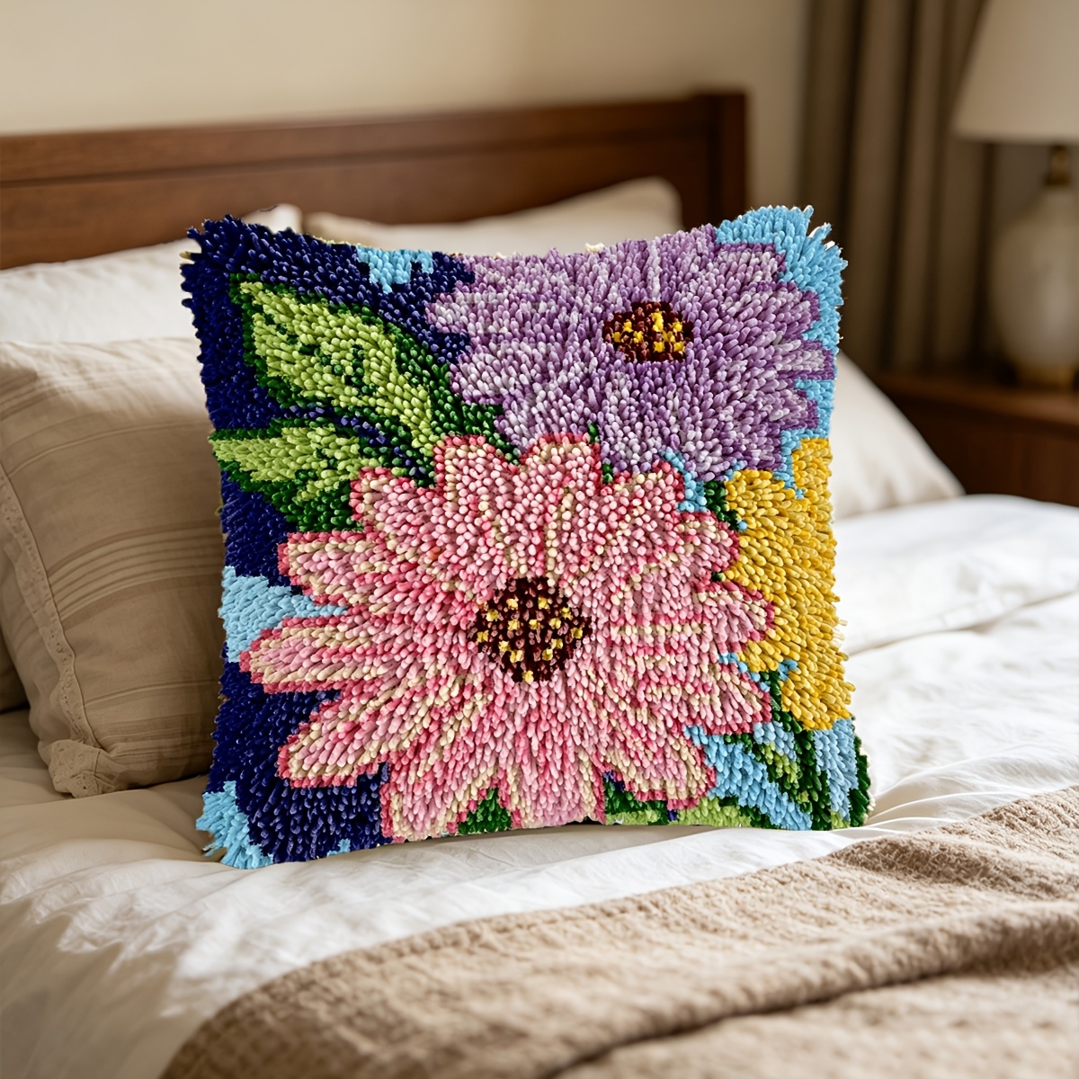 Hook Kit Pastoral Floral Pattern Craft Material Bag