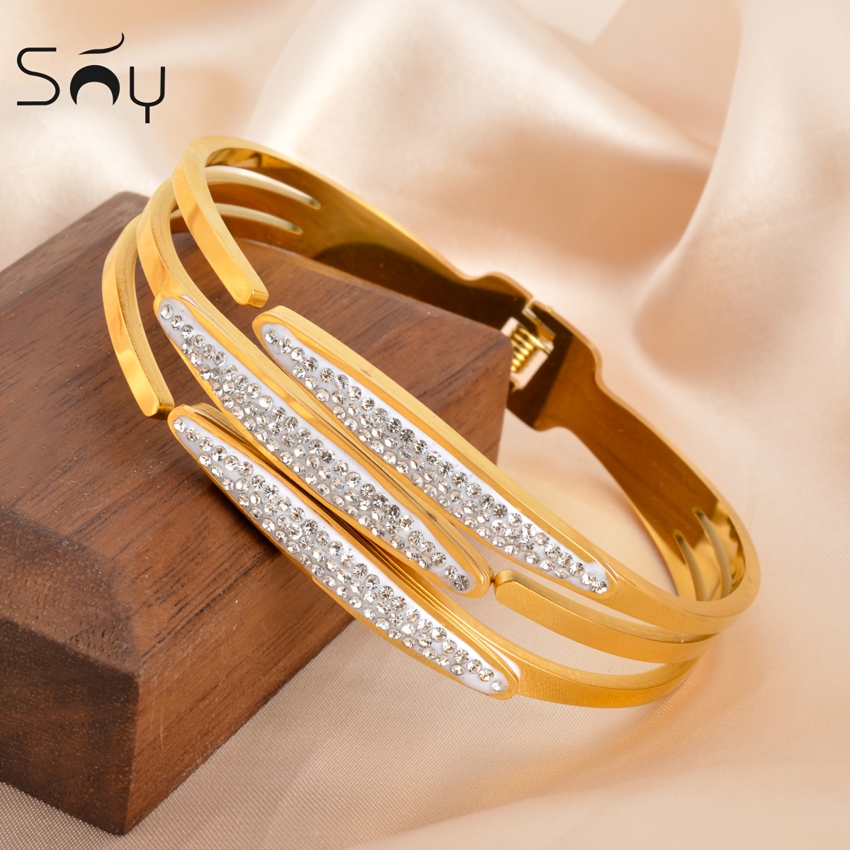Geometric Design Stainless Steel Bracelet for Men and Women