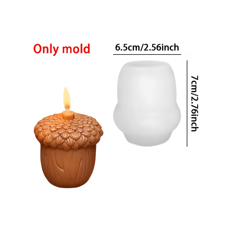 TEMU Resin Silicone Mold - Autumn Vintage 3d Silicone Mold For Handmade Diy Candles, Epoxy Resin, Plaster, And Soap Making. Decor Silicone Mold.