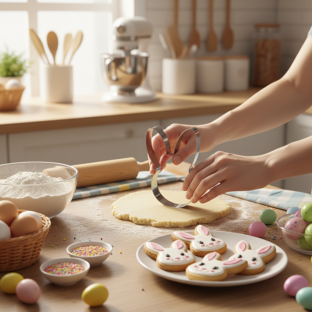 Image of 1pc, Stainless Steel Rabbit, Rabbit Head Pattern Cookie Cutter, Durable And Easy To Demold, Molding, Very Suitable For Easter, Christmas And Birthday Cookie Baking