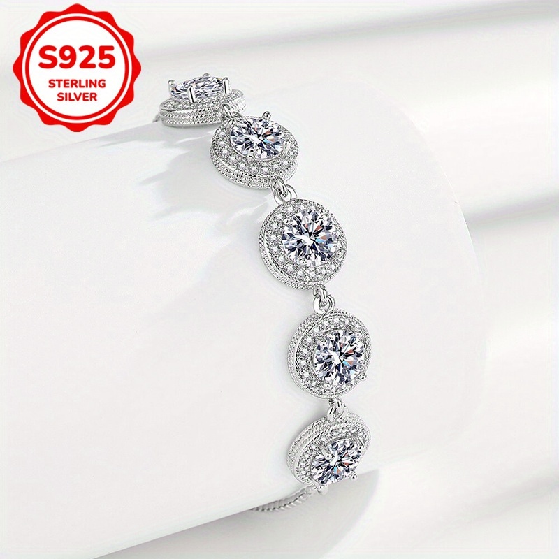 Women's Zirconia Circular Bracelet Set