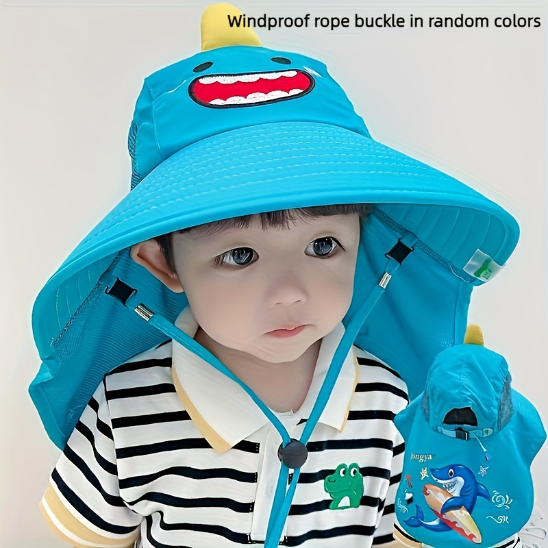  Qwave Kids Straw Lifeguard Hat - Youth Straw Hat for Boys,  Girls, Teens, Petite Women – Summer Beach Sun Hat for Tomboys - Black &  Blue : Sports & Outdoors