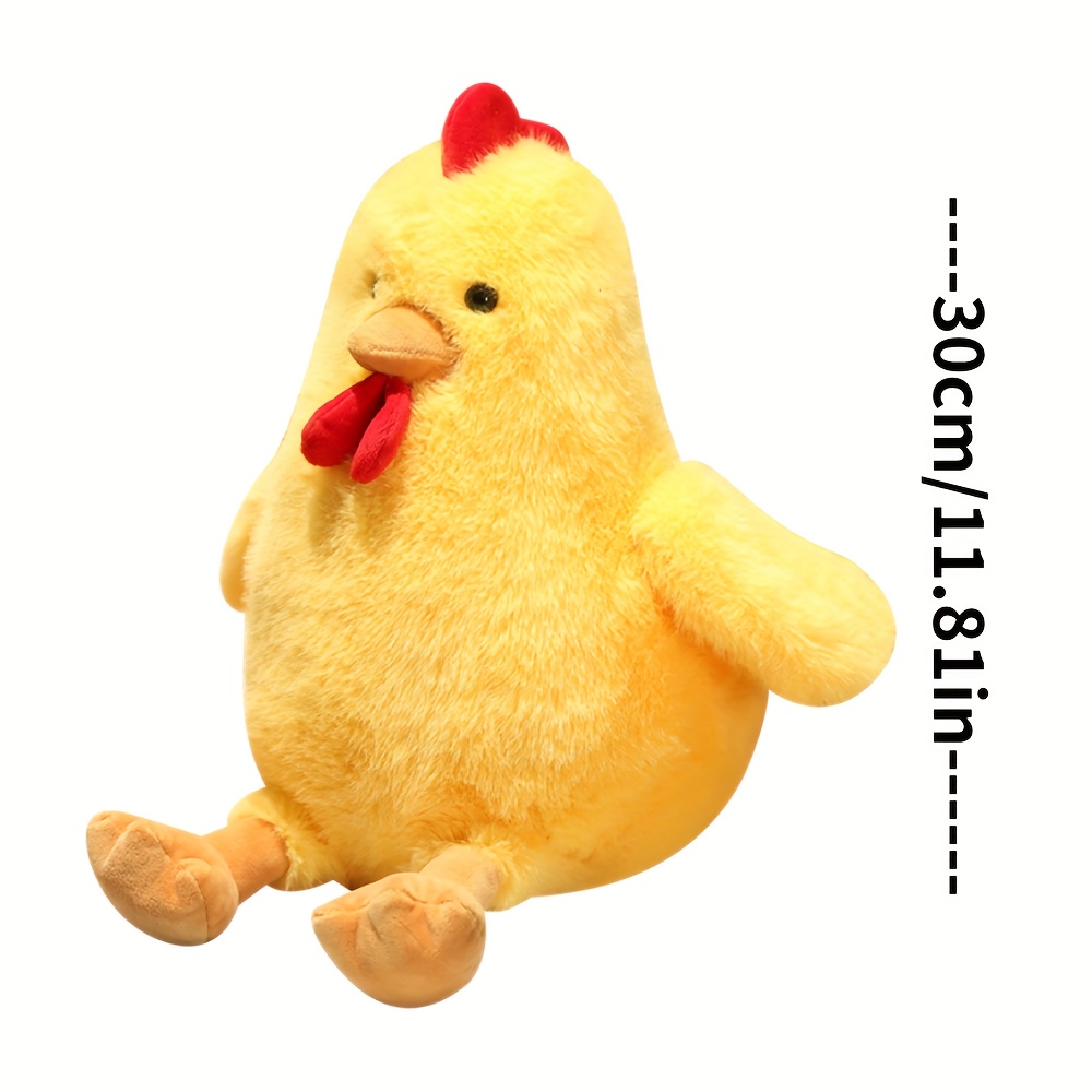 2 Figuras De Pollito Amarillo De Peluche Realista – Decoración Suave Para Jardín, Dormitorio U Oficina