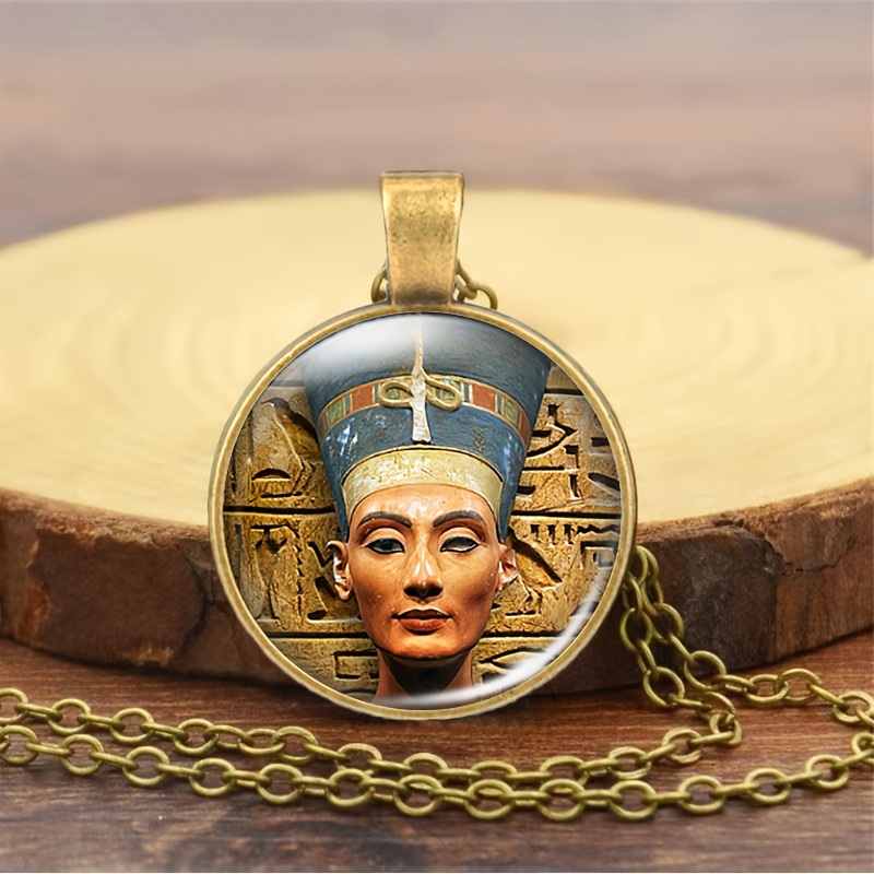 Men's Ancient Egyptian Statue Design Chain Necklace