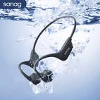 true bone conduction headphones b60s 64gb memory open wireless mp3 earplugs sports headphones suitable for running and cycling