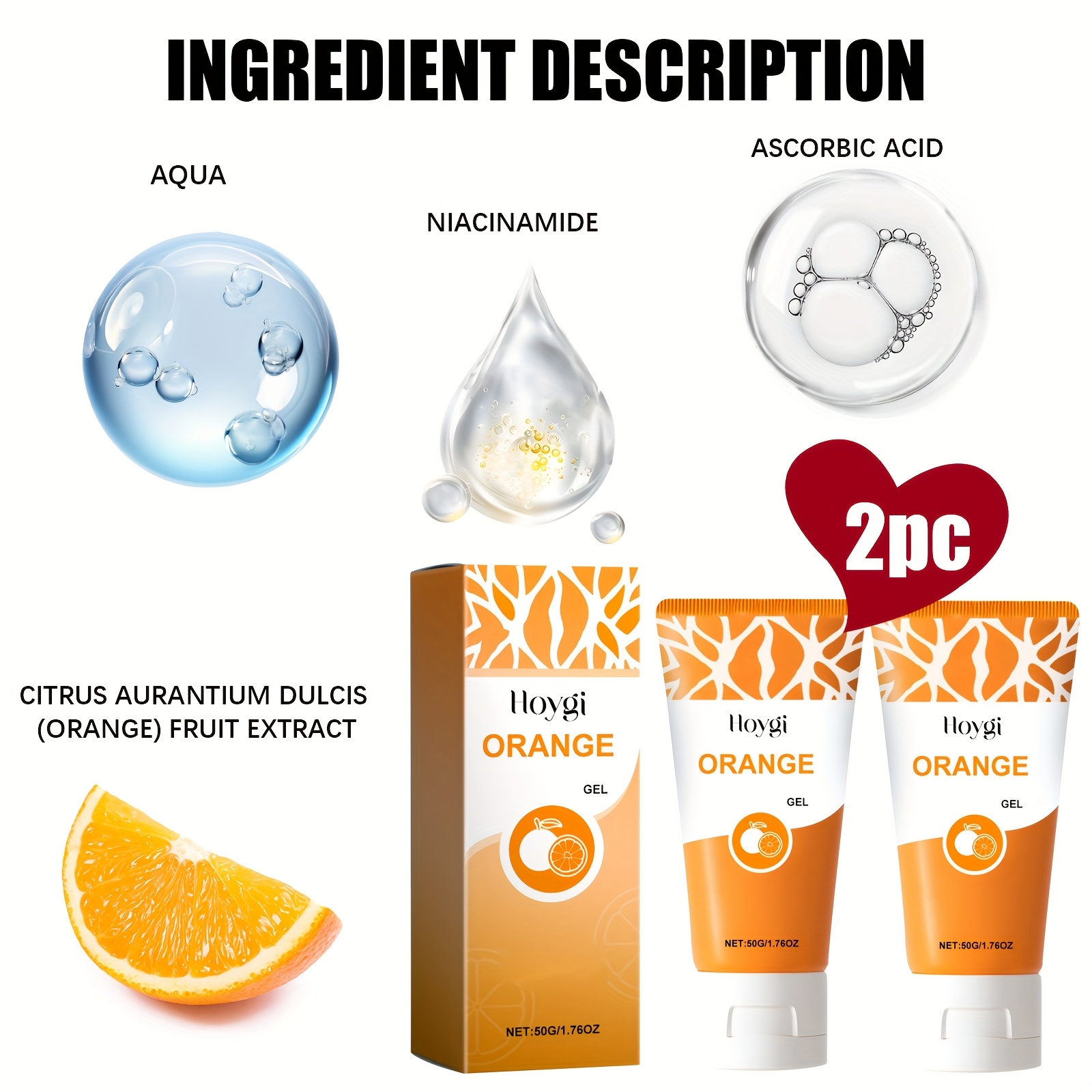 2x Orangen Enzym Peeling Gel – Für Gesicht & Körper – Strahlende Haut Durch Natürliche Fruchtenzyme