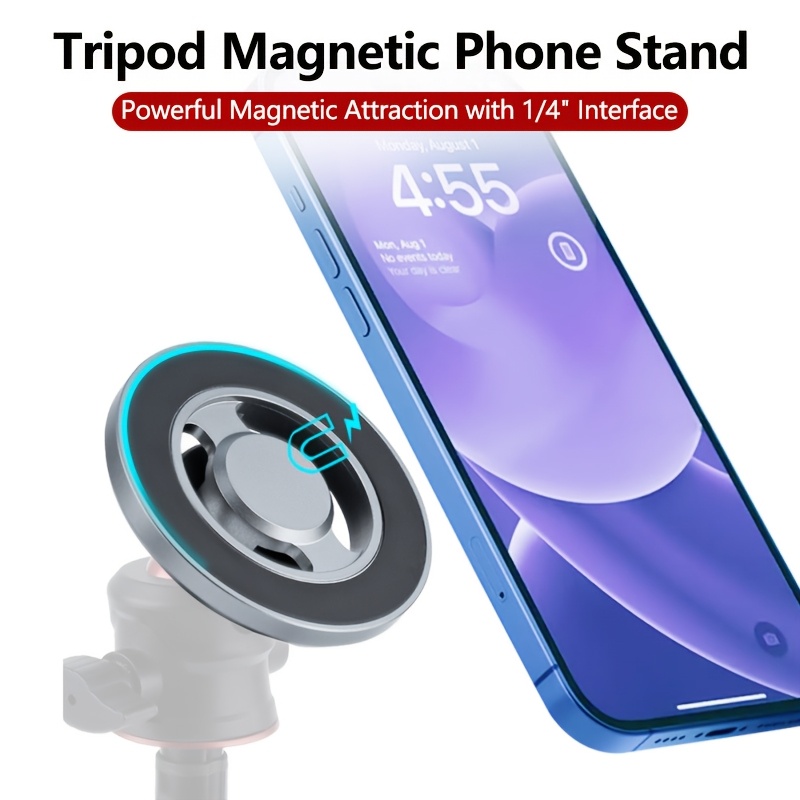 

Aluminum Alloy Phone Holder, 360° Rotatable, Universal 1/4" Compatible, , For /15, , , And