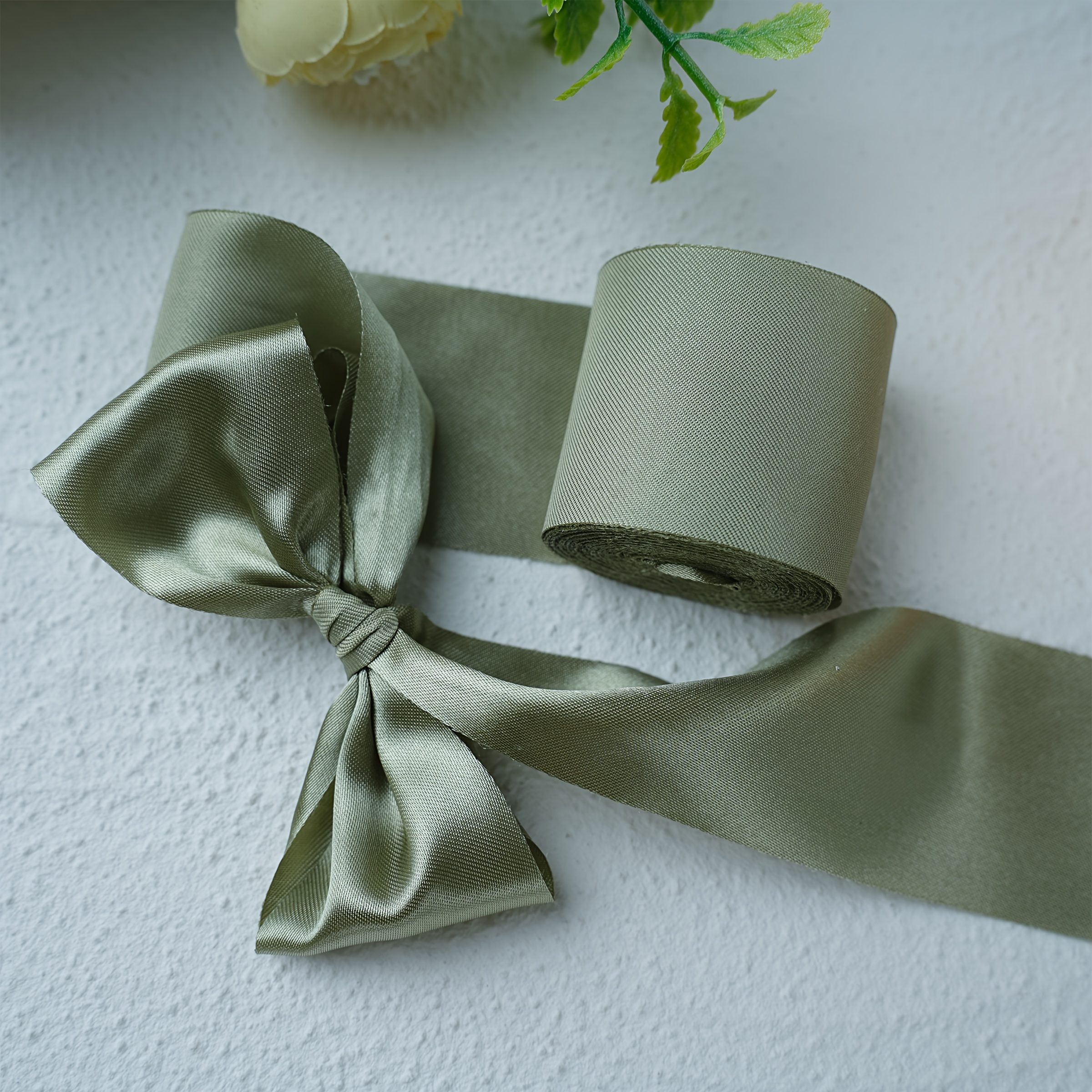 1 Roll Of Ribbon, Used For Handmade Bow Making, Wedding Decoration, Christmas Decoration, Diy Greeting Cards, And Gift Packaging.