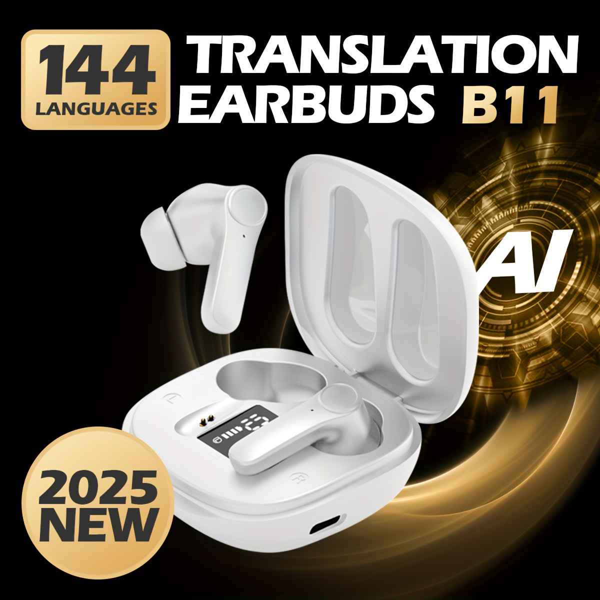 auriculares para 144 idiomas: la ia proporciona una traducción   para viajes, redes sociales y diversas otras  . 0