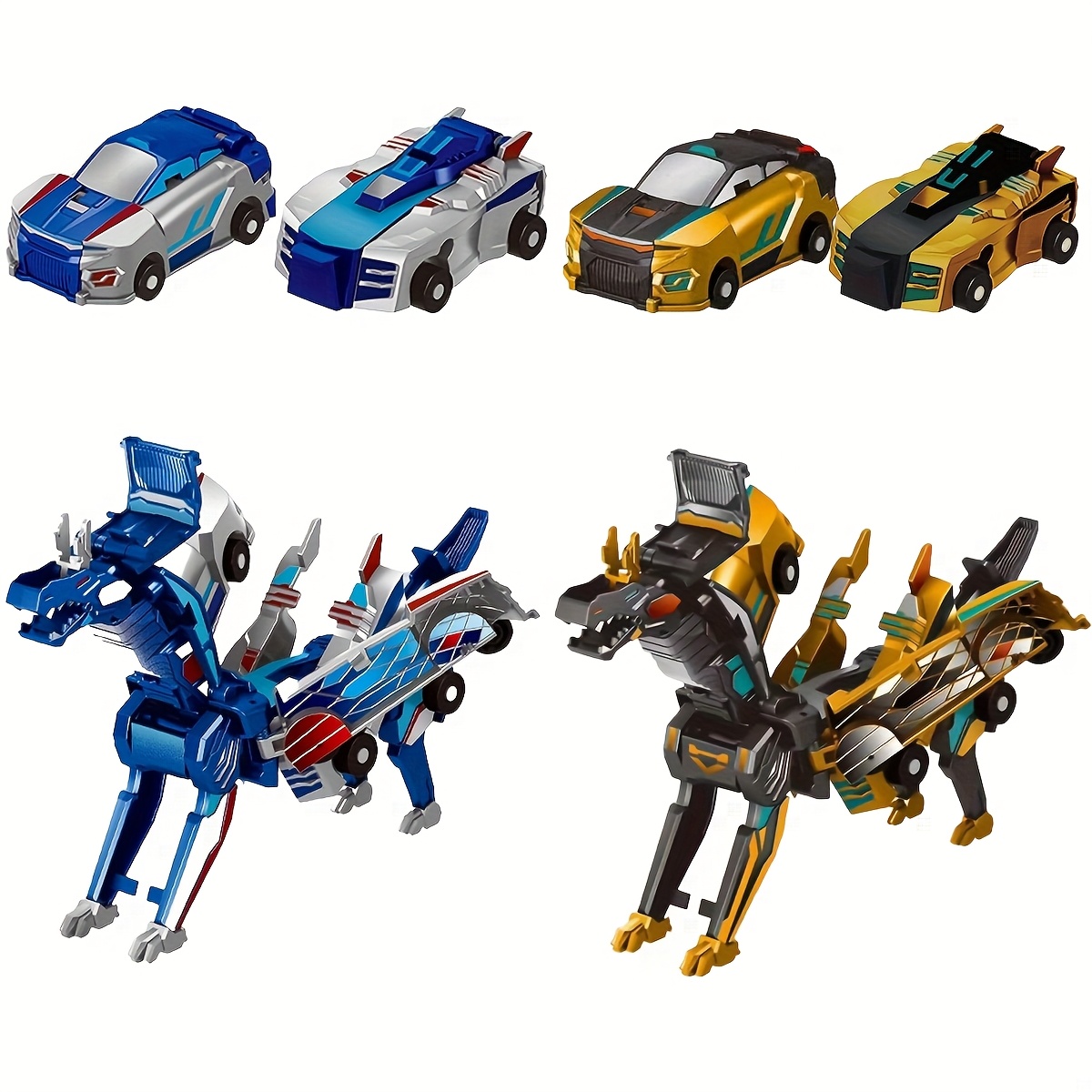 Dinosaur Crash And Transform Car Toy, a Transforming Car Toy with Collision And Transformation Functions, Suitable for Boys And Girls | Birthday, Christmas Party Gift (Golden) No Electricity Required 8 Dinosaur Crash And Transform Car Toy, a Transforming Car Toy with Collision And Transformation Functions, Suitable for Boys And Girls | Birthday, Christmas Party Gift (Golden) No Electricity Required - Image 8