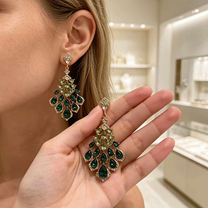 TEMU 1 Pair Fashionable Long Tassel Earrings Suitable For Wedding Parties And Gifts