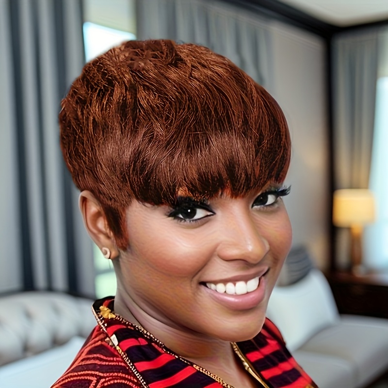 TEMU Colorful Wigs With Thick Strands Are Stylish And Elegant Short Body Wave Wig Throw On & Go Synthetic Wigs For Women Short Hair Wigs For Summer