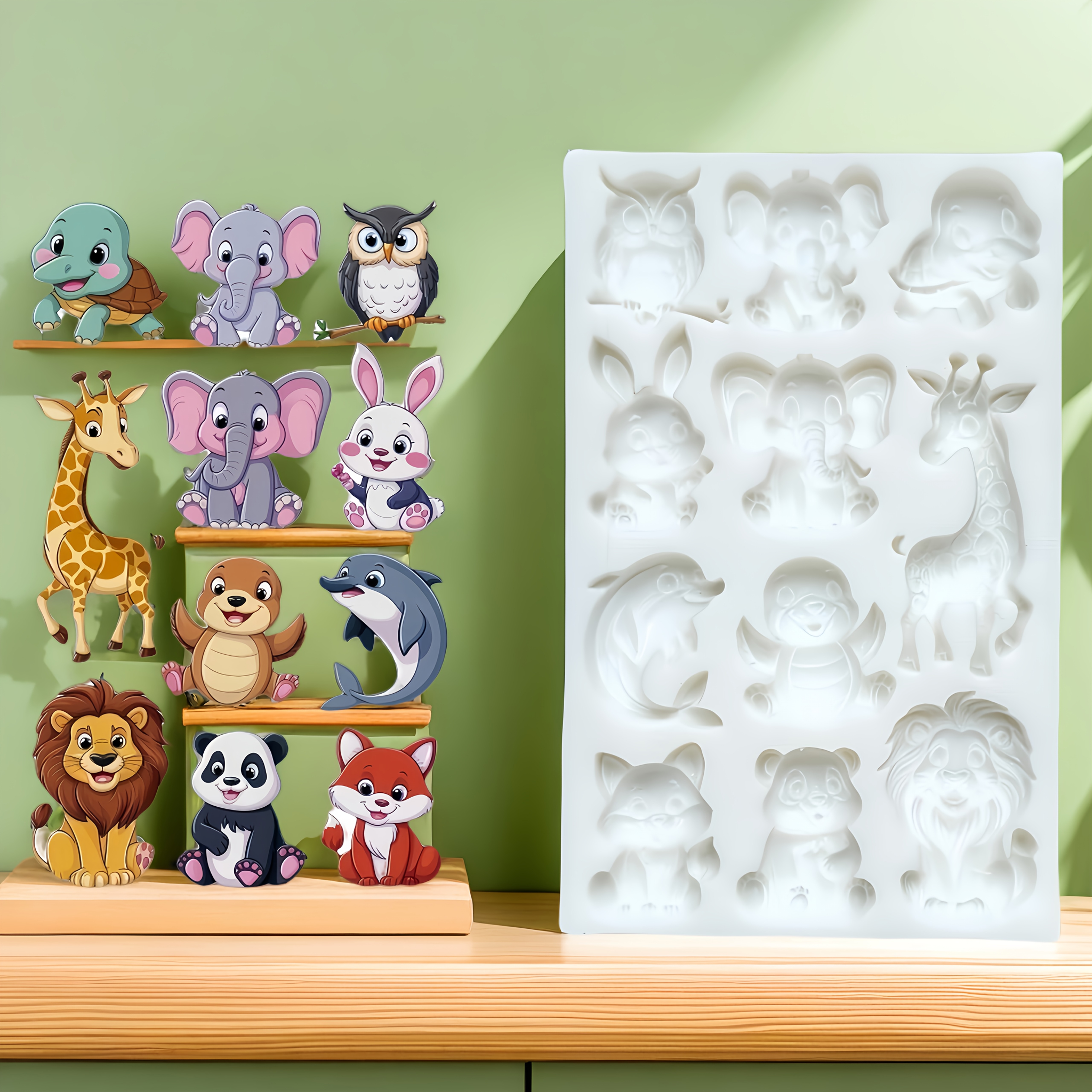 Image of Multiple Small Animal Creative Cake Molds, Gummy And Fondant Molds, Cake Decoration Additions, High Temperature Resistance And Easy Demolding
