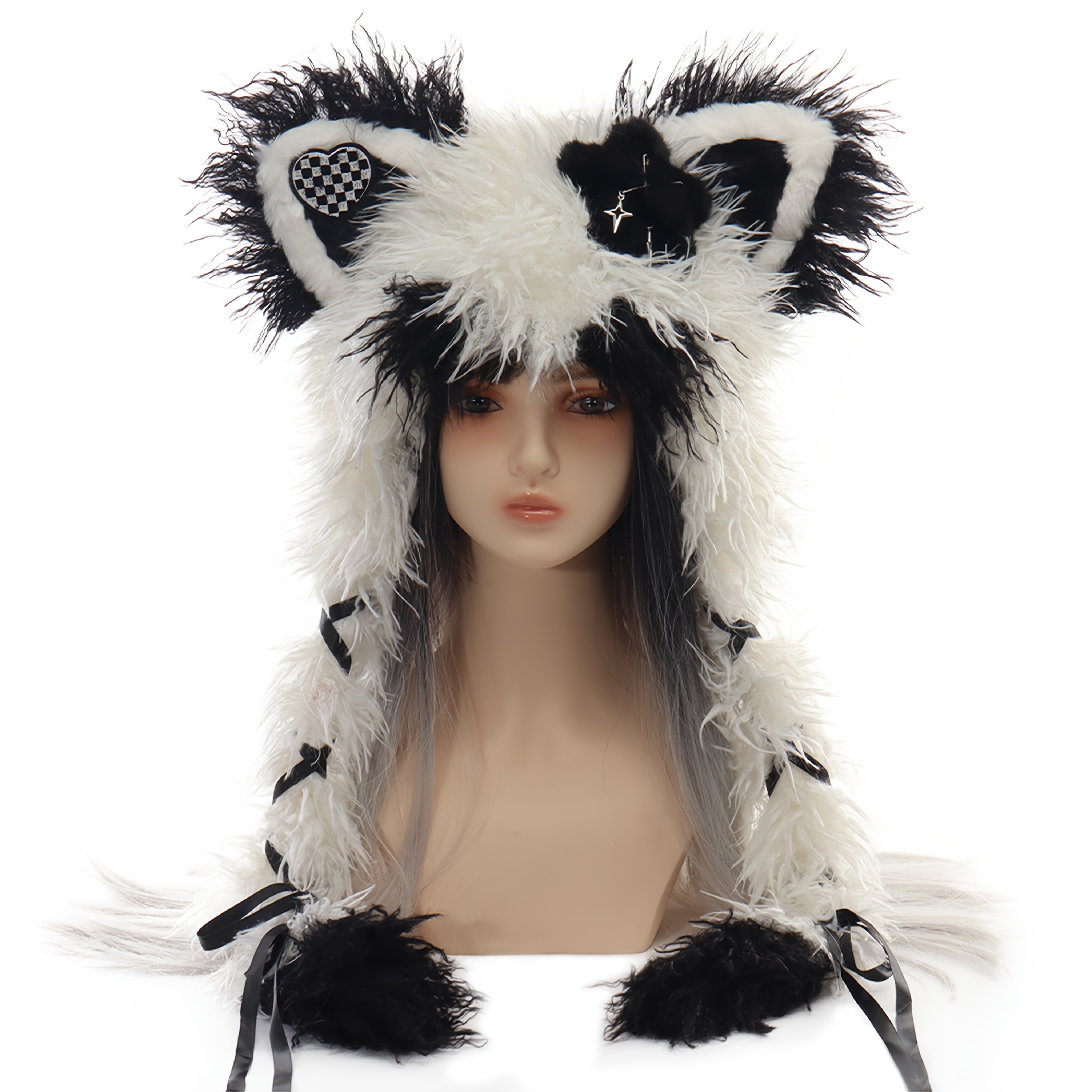 2328 Women Winter Ears Beret Wool French Beanie Hat Lolita Costume Kawaii Cat Women Winter Ears Beret Wool French Beanie Hat Lolita  main image 4