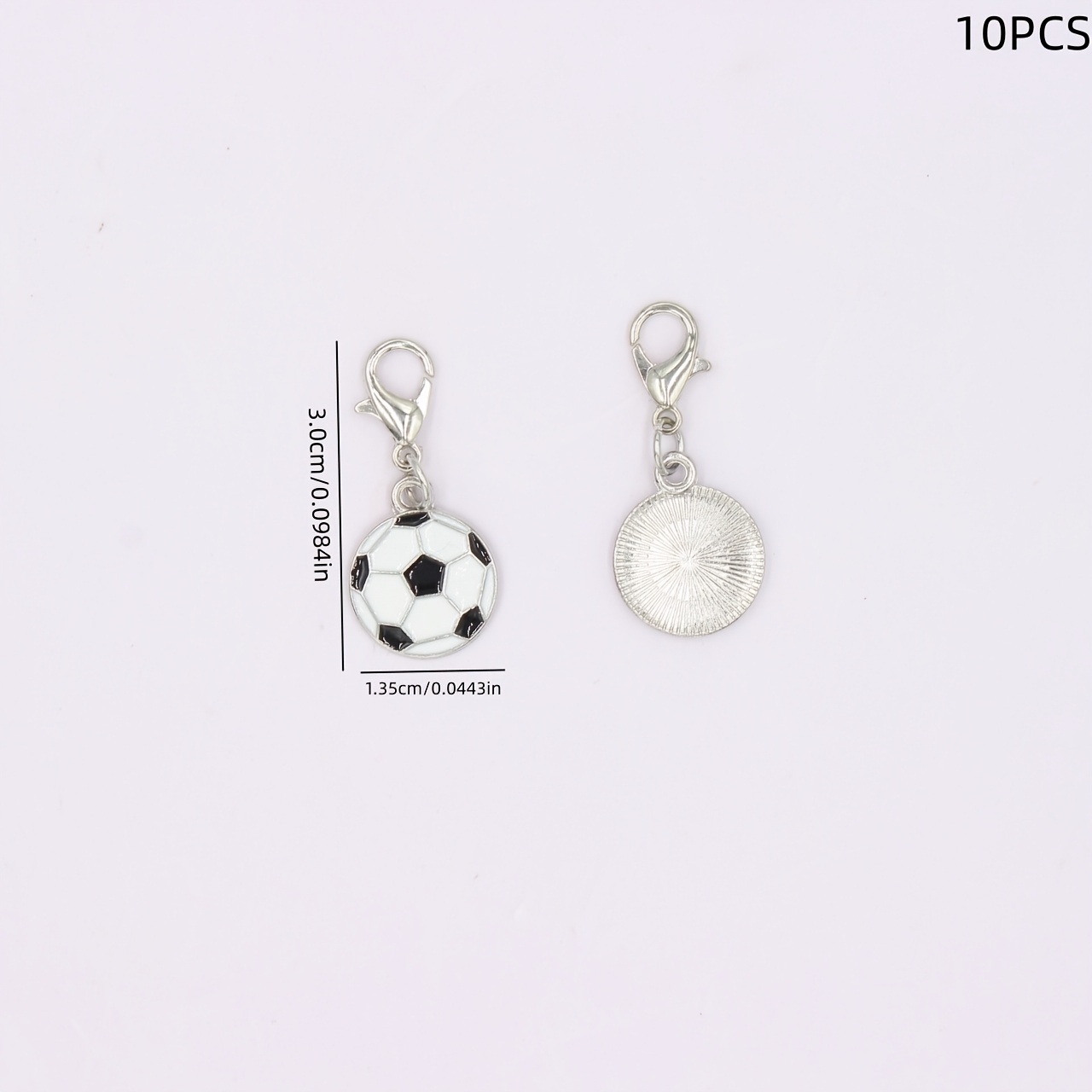 10pcs Perfect Gift For Soccer Lovers And | Cute Bag Charms, Suitable For Christmas, Birthdays, Weddings, Valentine's Day, And Father's Day, Unisex