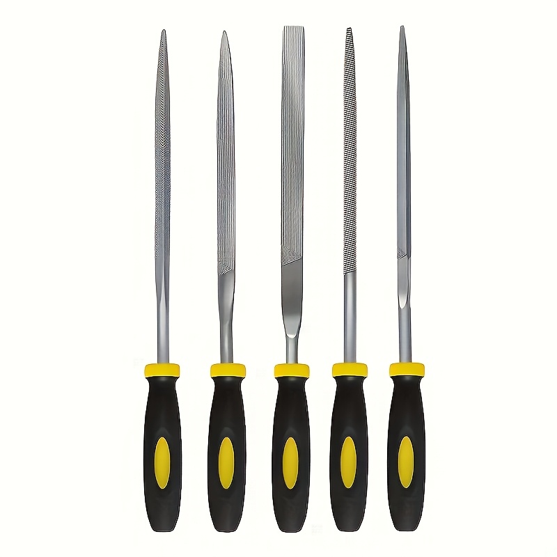 E-shop Metall Feilen Set, Hochleistungs-Kohlenstoffstahl Feilen Set - Flachfeile, Dreieckfeile, Halbrundfeile, Runde Große Feile und