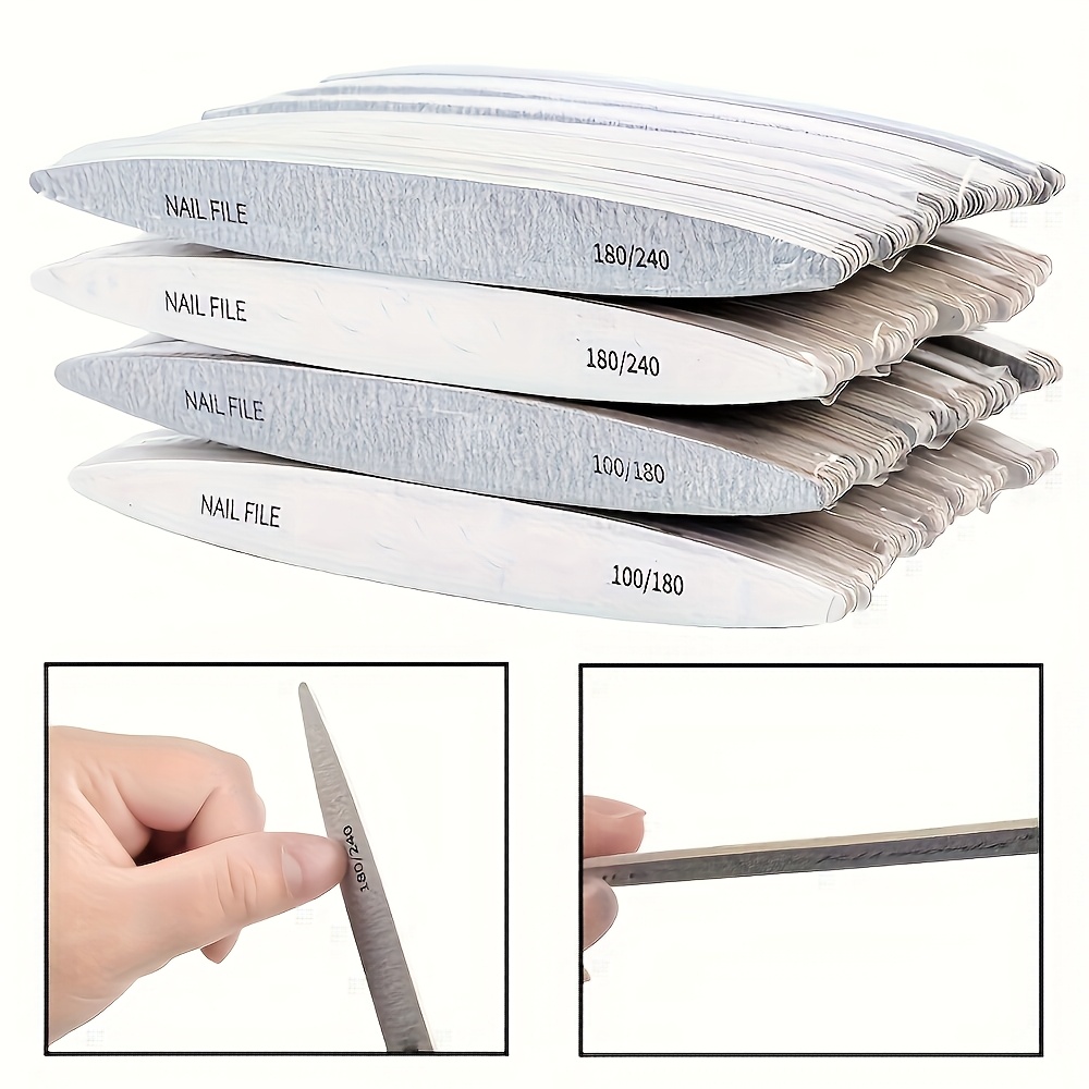 24pcs Oval Nail Files, Professional Nail Art Tools