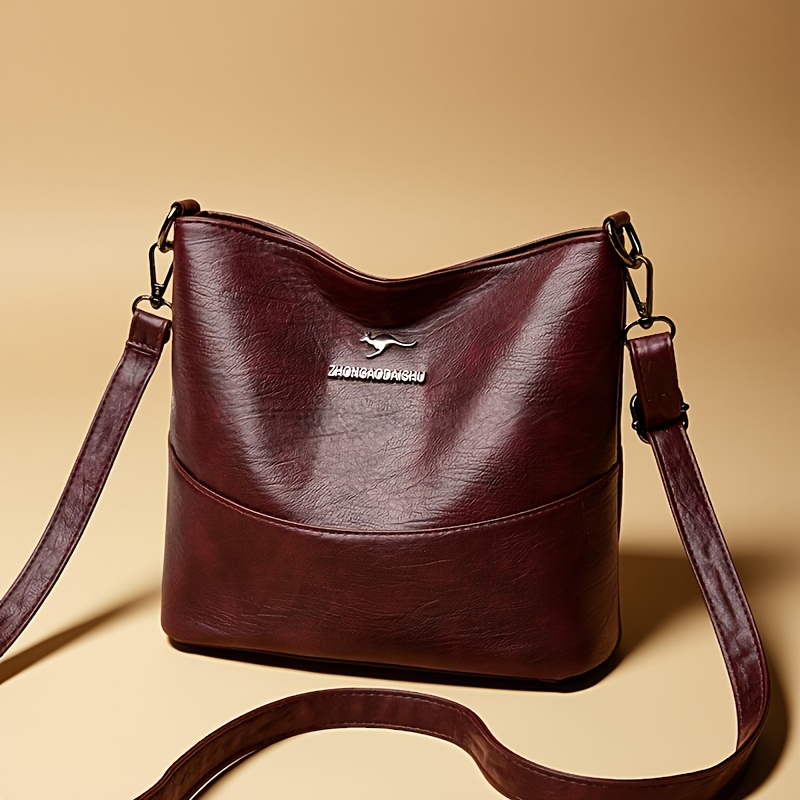 TEMU Bucket Crossbody Bag For Women, Fashionable And Versatile Shoulder Bag, Large Capacity Commuter Shoulder Crossbody Bag, Tote Bag For Middle-aged