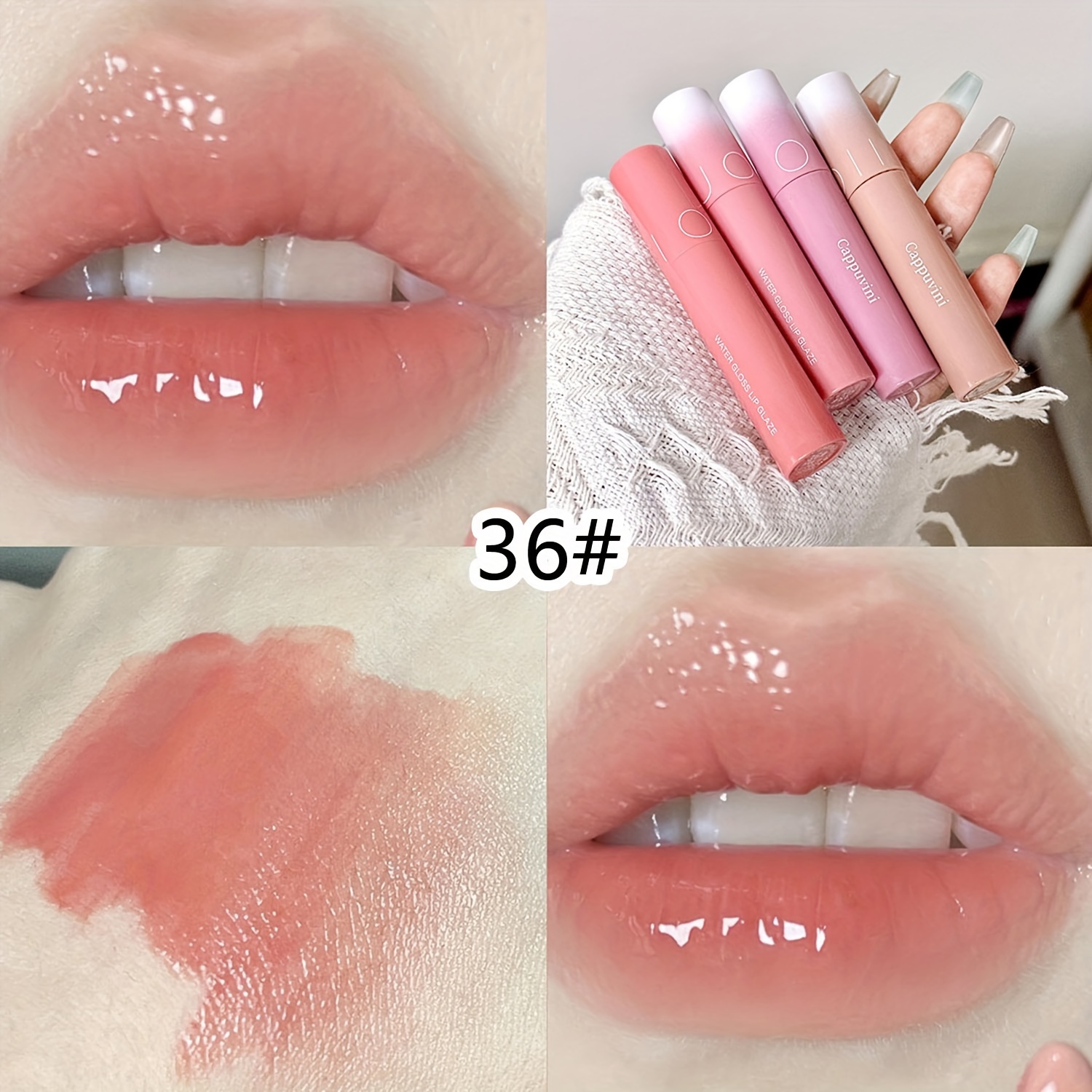 Hydrating Lip Gloss, Glossy , Plumping Effect, Berry Shades, Korean Makeup, Moisturizing and Shiny, for Types, Adults - Beauty & Health
