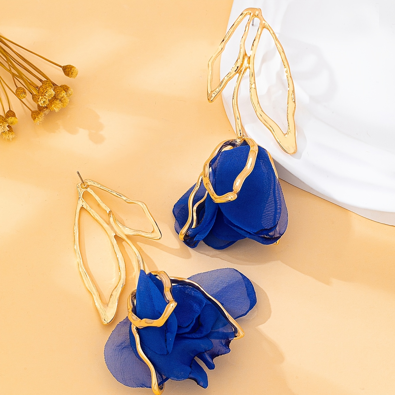 Women's Exquisite Rose Flower Pendant Earrings, Elegant Gift