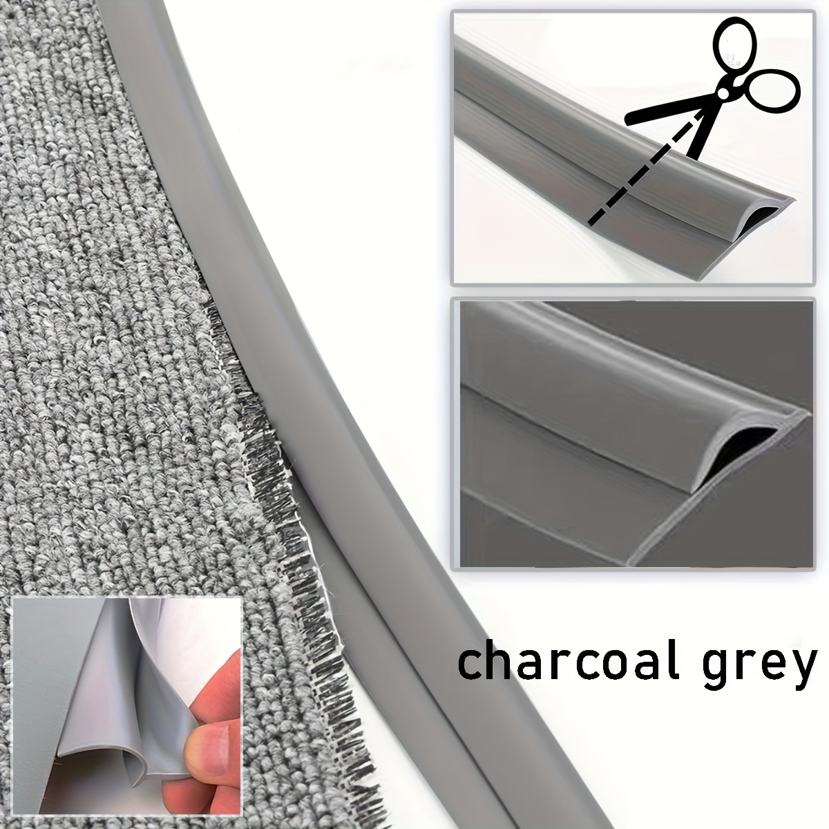 (9.8ft)/5m(16.4ft) Wide Carpet Edge Trim Tape, Carpet To Tile Floor Transition Strip, Threshold Edging Trim, Self Adhesive Carpet Edging Trim Strip, Door/outdoor Carpet Edge Trim Doormat/rug Edging