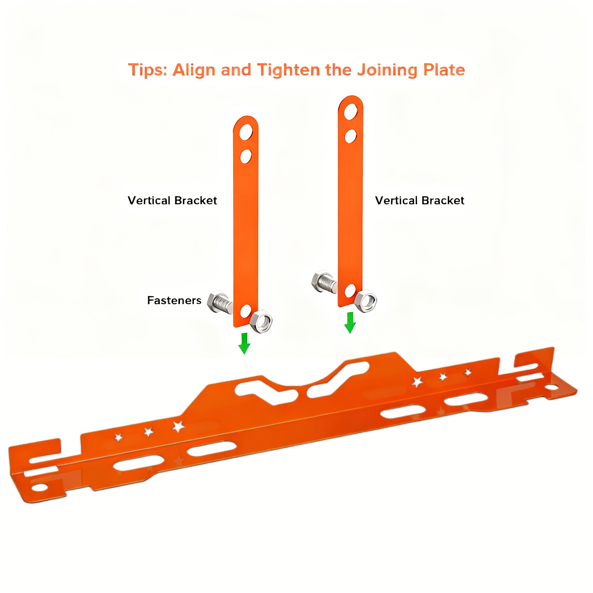 Paired Wheel Alignment Tool with 4 Extended Fixing Plates