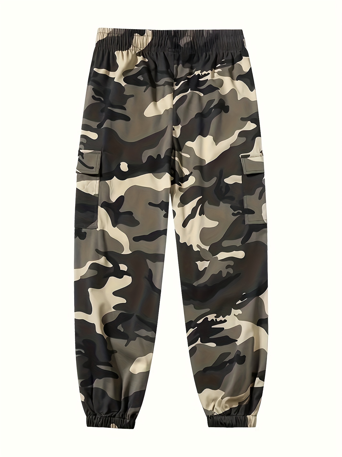 men's camouflage cropped multi functional cargo pants hiking