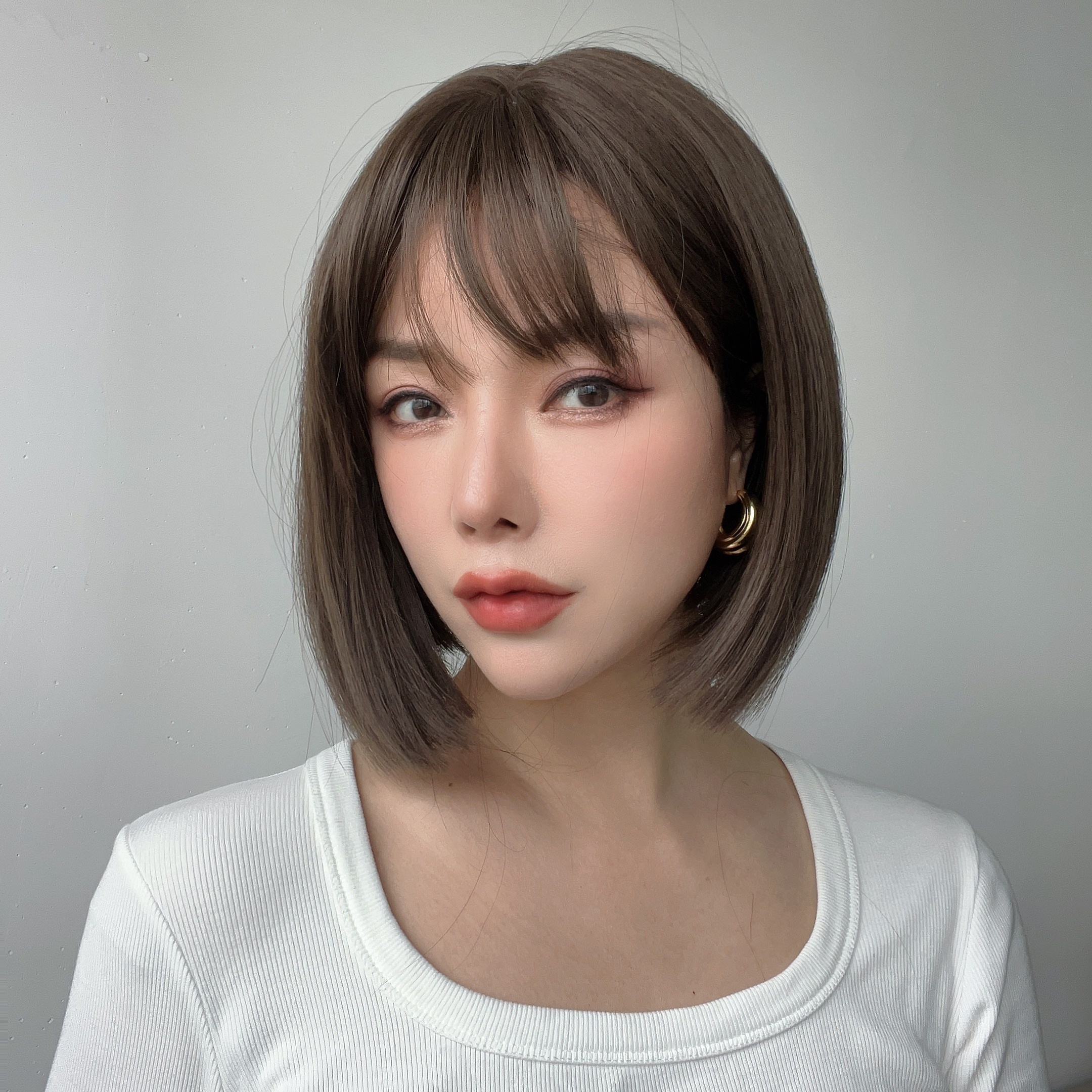 

12 Inch Synthetic Fiber Short Hair Bangs, Fashion Charm