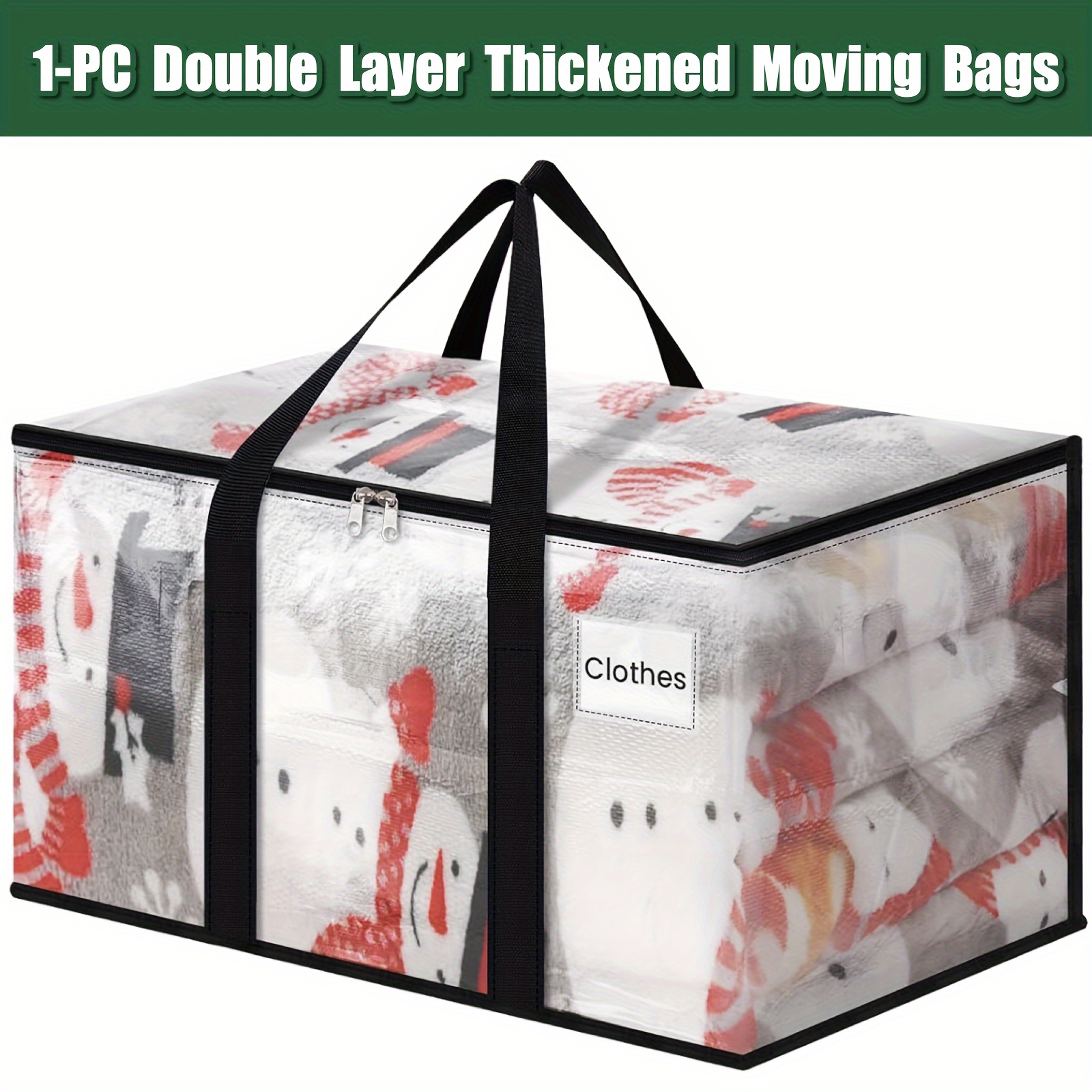 

1pc -duty Bag Zippers & - , Moving For & Storing, -saving , -bed