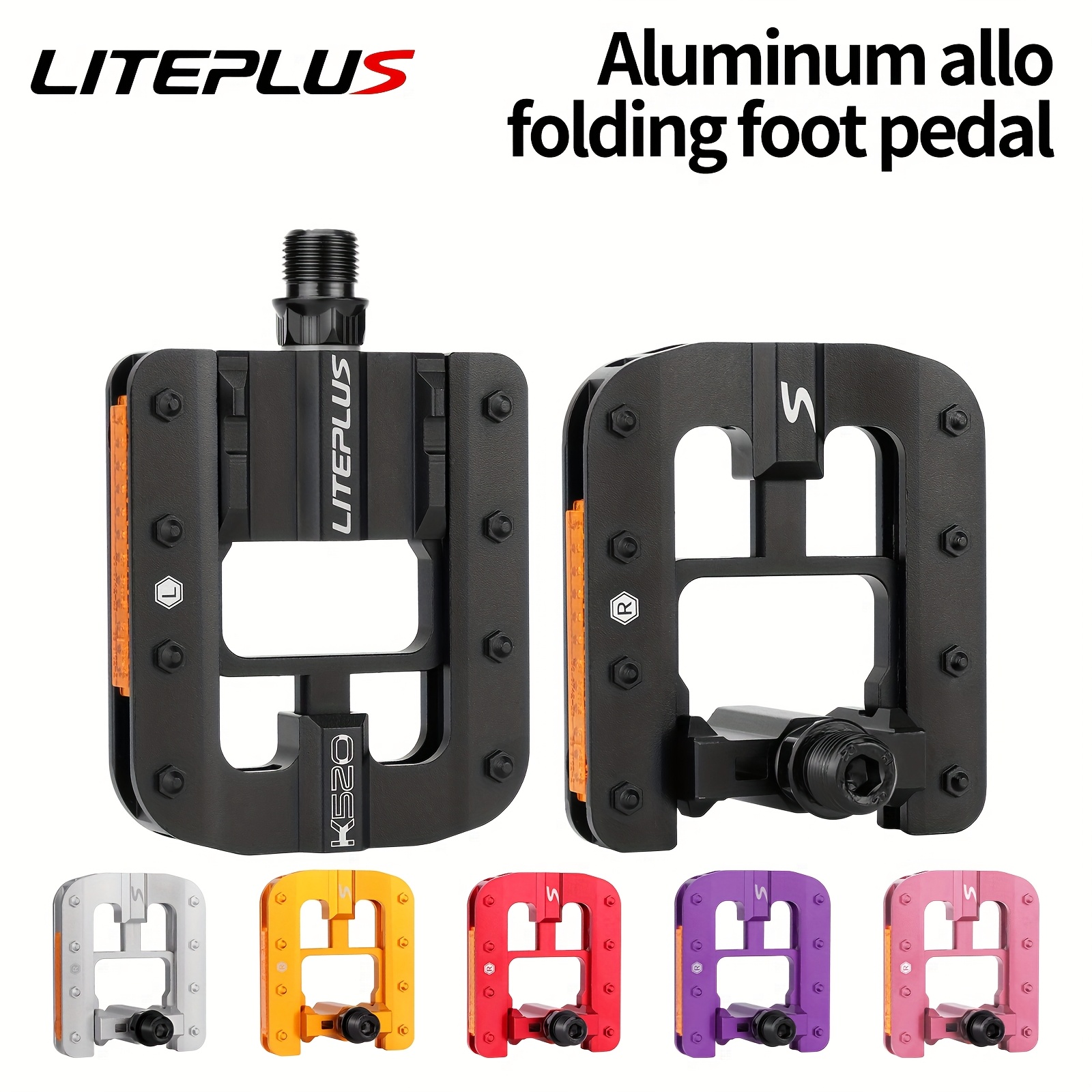   bicycle   pedal foldable kickstand aluminum alloy anti slip nail 0
