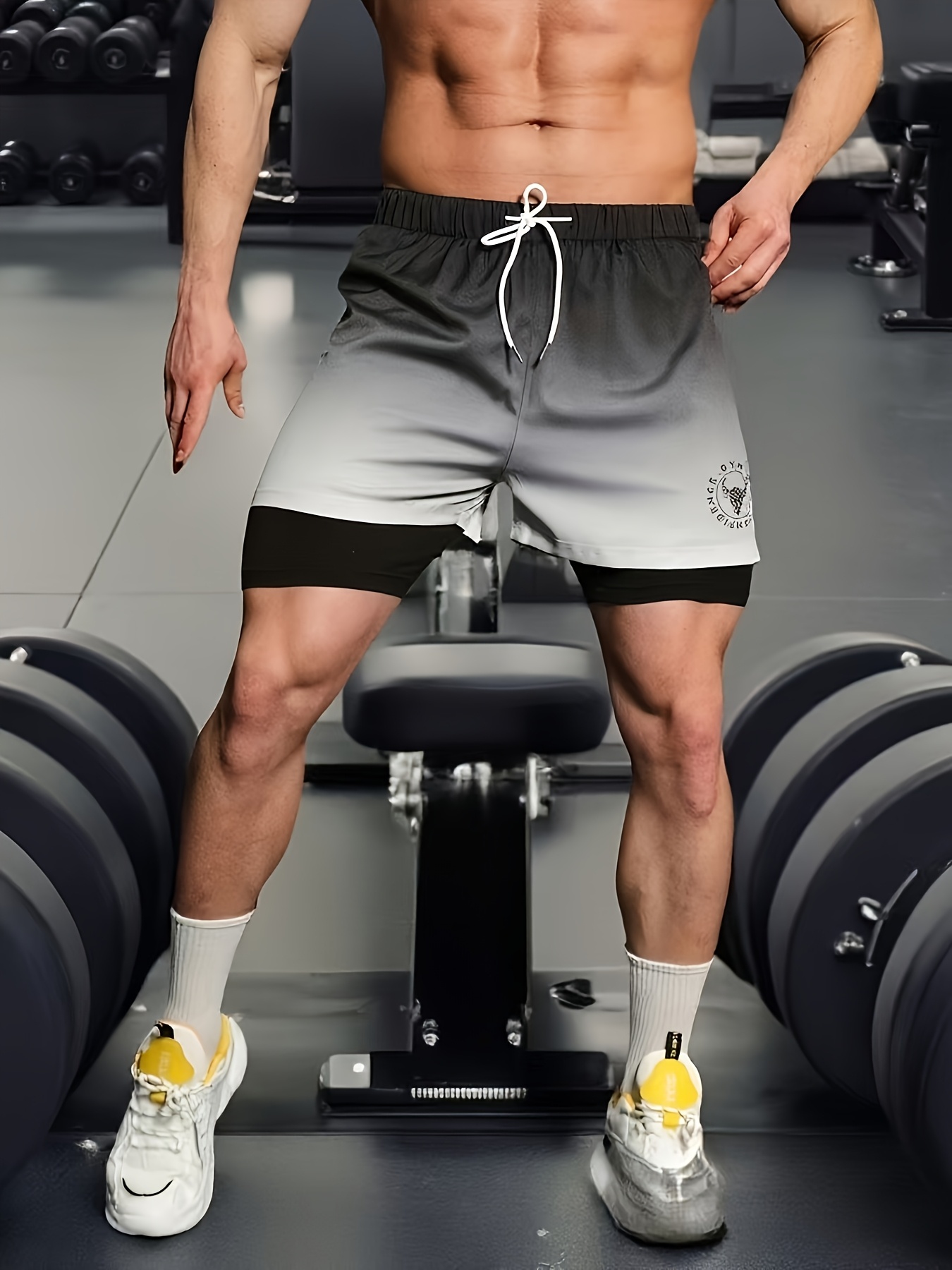 shorts atléticos hombre diseño bloques colores Temu Guatemala